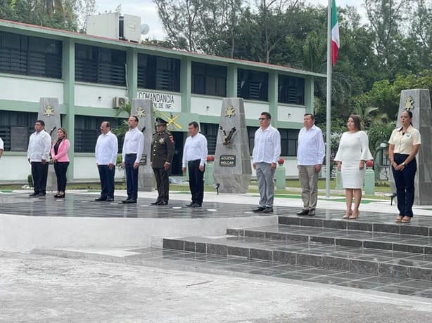 Inauguran hemiciclo en Honor a los Niños Héroes en el cuartel de La Boticaria, en Veracruz