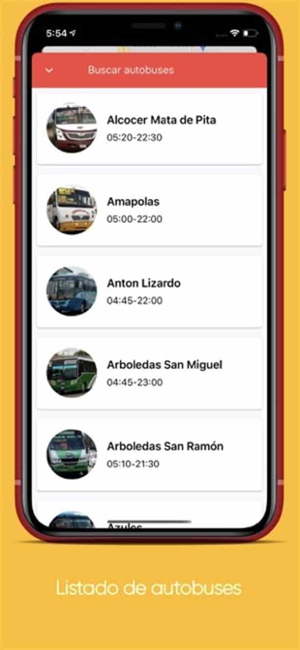 En esta app puedes checar las rutas de camiones de Veracruz