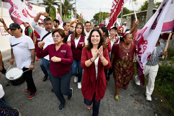 Celebran desde Boca del Río el triunfo de Rocío Nahle como coordinadora de los Comités de la 4T en Veracruz