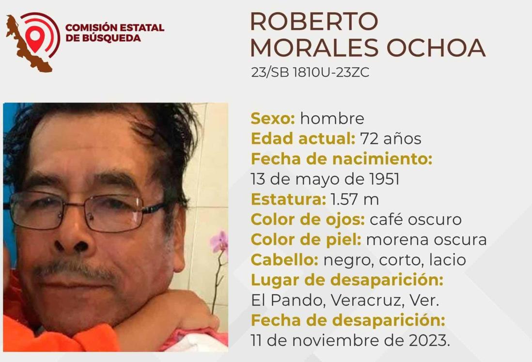 Desaparece abuelito de la comunidad El Pando, en Veracruz
