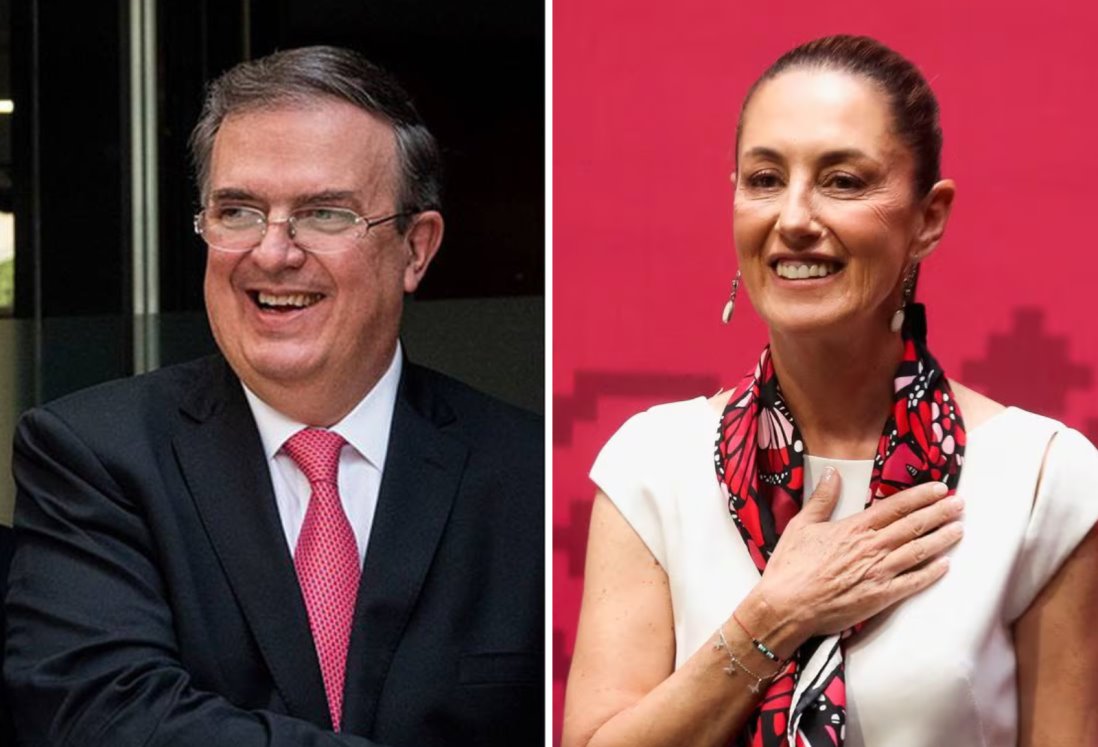 Claudia Sheinbaum celebra decisión de Ebrard al permanecer en Morena