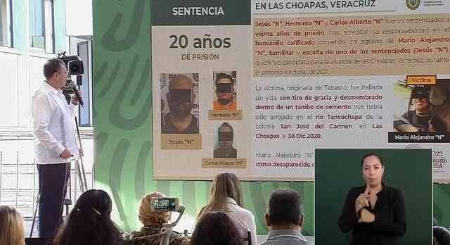 Sentencia a ex candidato a presidencia municipal de Las Choapas fue destacada durante mañanera