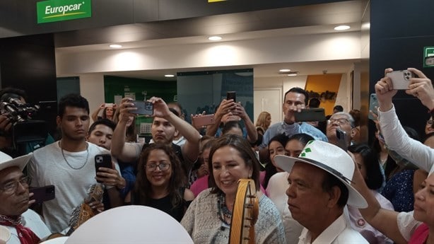 Xóchitl Gálvez llega a Veracruz; está en contra de la terna para la Suprema Corte de Justicia