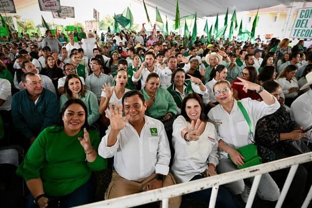 Rocío Nahle es arropada en Veracruz por el Partido Verde rumbo al 2024 | VIDEO