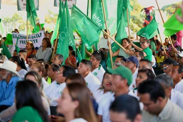 Rocío Nahle es arropada en Veracruz por el Partido Verde rumbo al 2024 | VIDEO