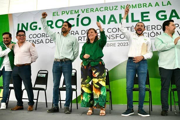 Rocío Nahle es arropada en Veracruz por el Partido Verde rumbo al 2024 | VIDEO