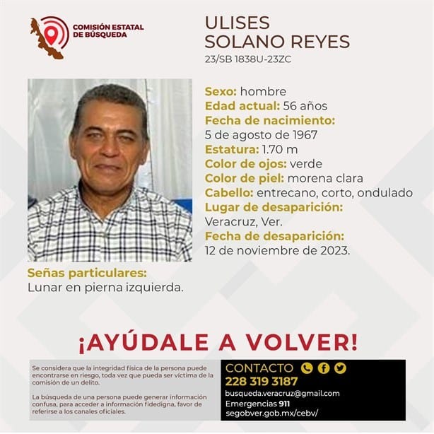 Buscan a adulto mayor en el puerto de Veracruz