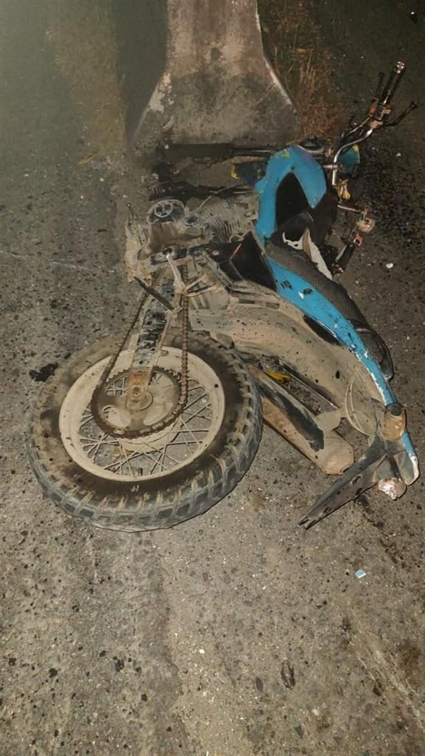 Taxista impacta a motociclista en el tramo carretero entre Veracruz y Jamapa