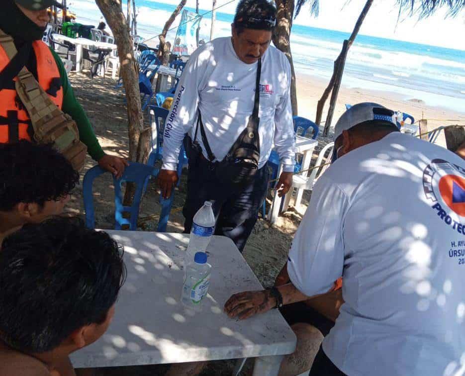 Rescatan a adolescente, se estaba ahogando en Playa de Chachalacas