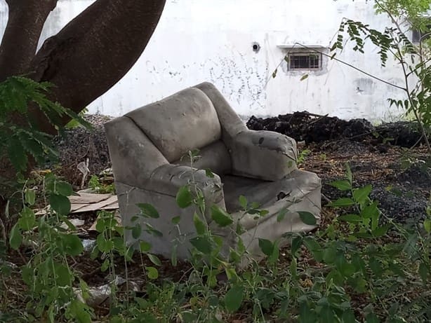 Dejan basura acumulada en terreno de Medellín de Bravo