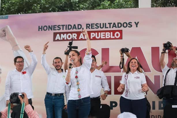 Respaldan Los Tuxtlas a la precandidata presidencial Claudia Sheinbaum