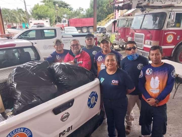 Recopilan víveres en Cardel para damnificados por el huracán Otis