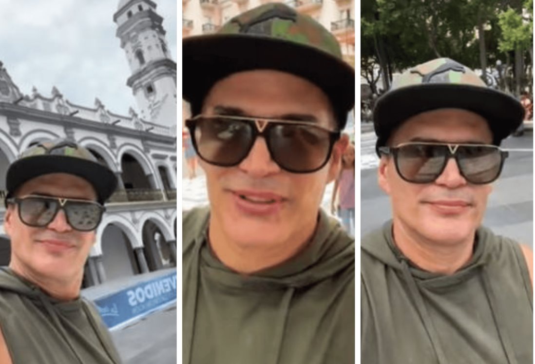 Actor Julio Camejo visita Zócalo, Malecón y el Güero-Güera de Veracruz | VIDEO