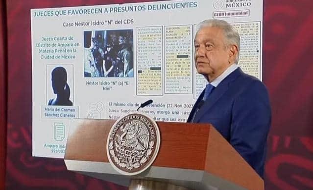 AMLO reprocha actuar de ministros del Poder Judicial por tratar de amparar a “El Nini”