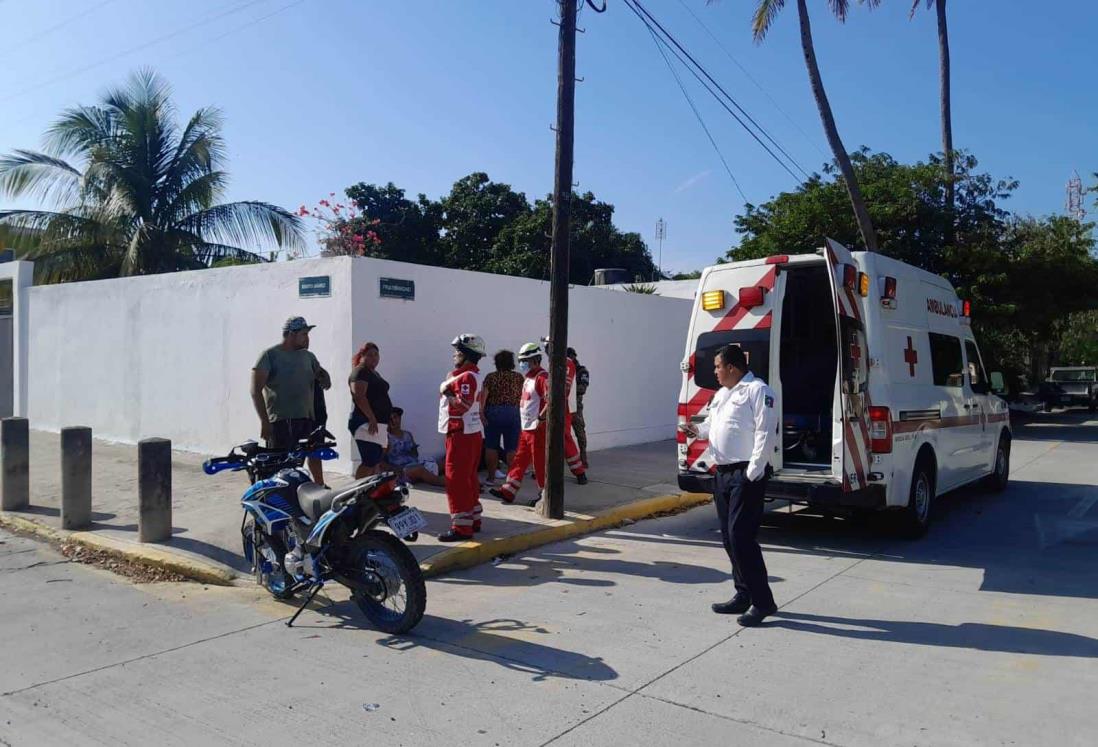 Taxi atropella a padre e hijo en la colonia Unidad Veracruzana, en Veracruz