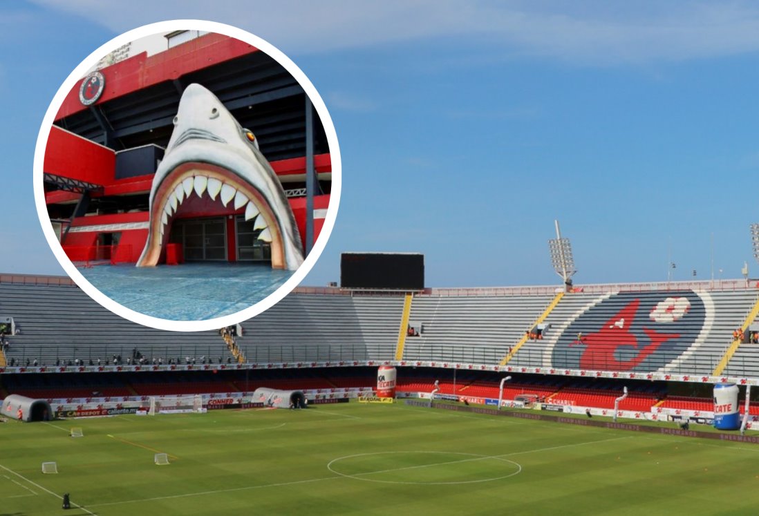 Así lucen las cabezas colosales que tenían los Tiburones Rojos de Veracruz