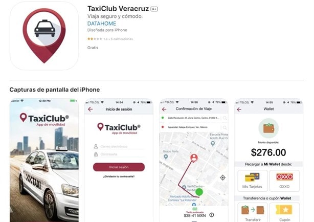 ¿Qué aplicaciones de taxis hay en Veracruz?