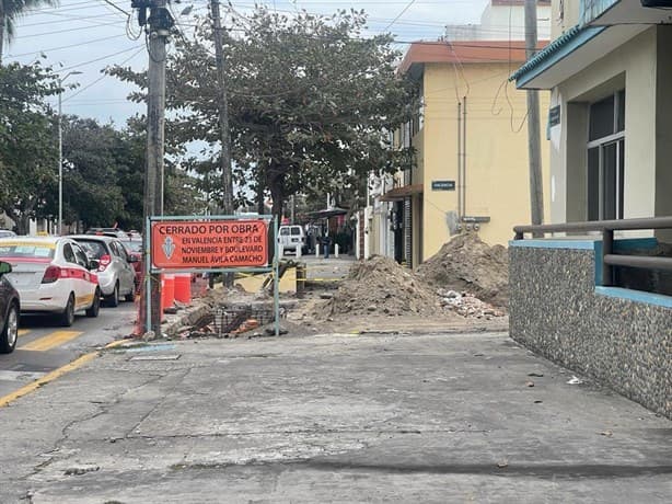 Calle de Veracruz permanecerá cerrada hasta finalizar el 2023