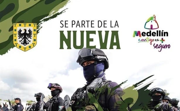 Estos son los requisitos para unirte a la policía de Medellín de Bravo