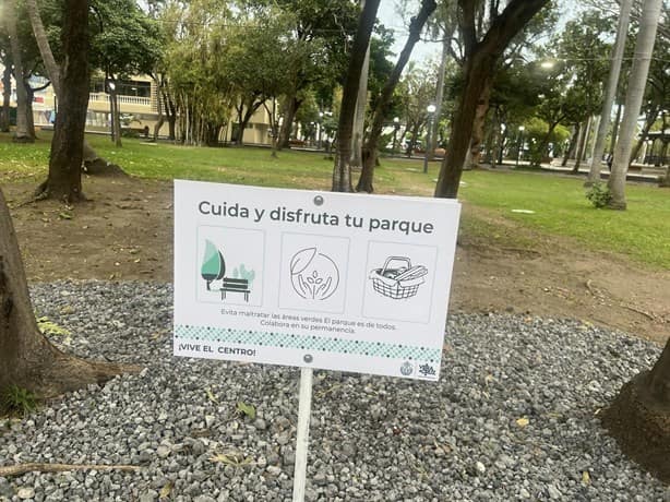 Así luce el parque Zamora en Veracruz tras ser rehabilitado