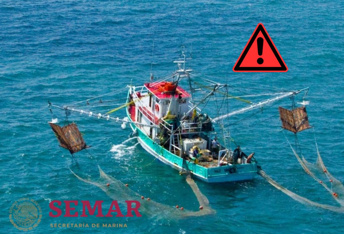 Rescatan a seis tripulantes de barco camaronero en Tuxpan, Veracruz