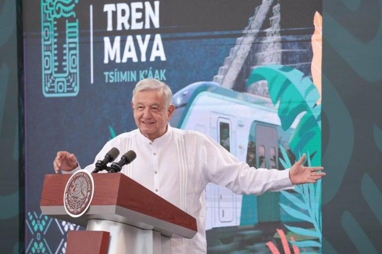 El sureste tiene un gran patrimonio cultural con el Tren Maya: AMLO