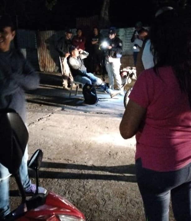 Derrapa motociclista en el centro de Piedras Negras, Veracruz