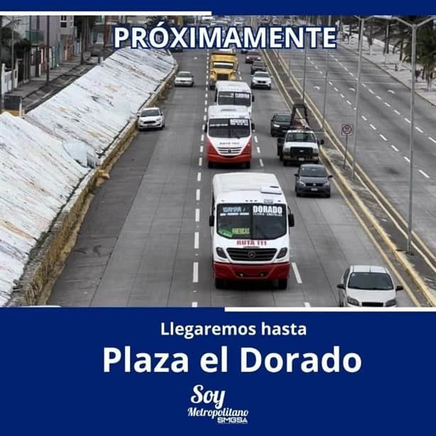 Este camión urbano te llevará desde Veracruz hasta Plaza El Dorado en Boca del Río