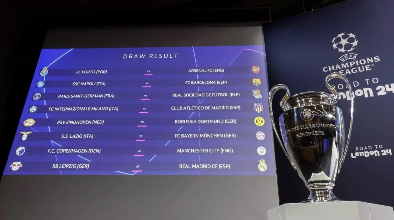 Listo el sorteo de los Octavos de la Champions