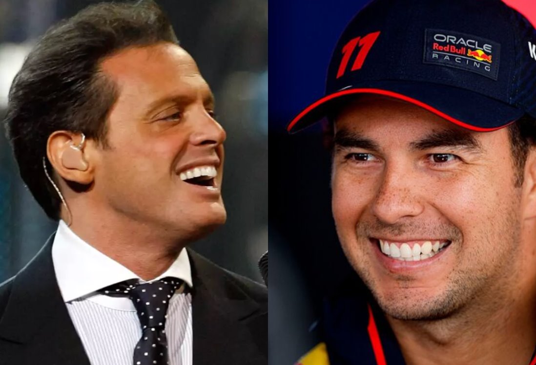 Checo Pérez es captado en concierto de Luis Miguel