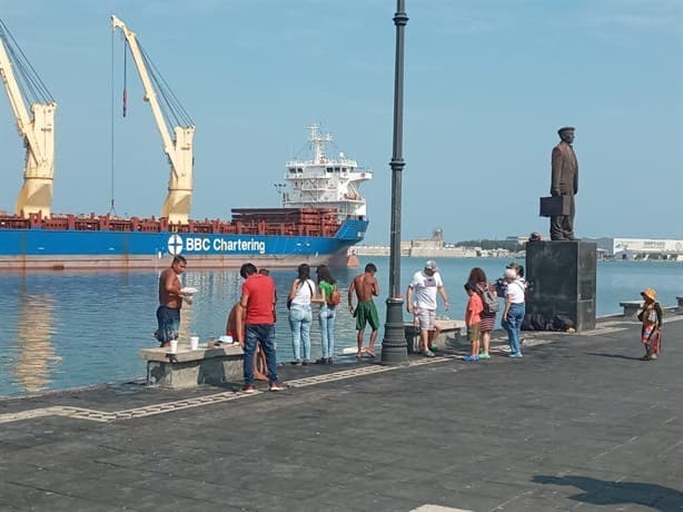 Turistas aprovechan buen clima y abarrotan las zonas turísticas de Veracruz | VIDEO