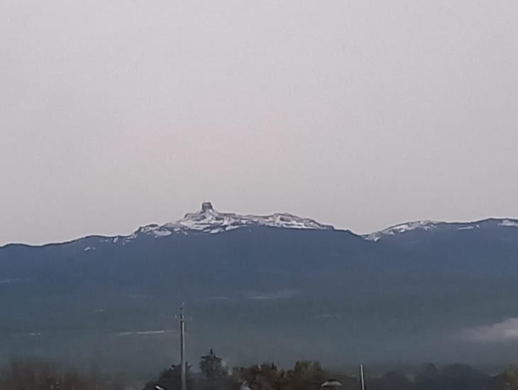 Blanco espectáculo, cae nieve en el Cofre de Perote