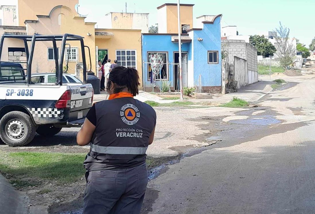 Explota tanque de gas en una casa en Veracruz