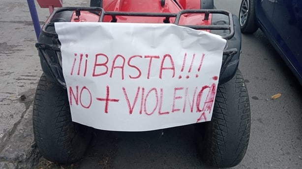 Protestan y marchan contra los abusos de Fuerza Civil de la región de Cardel