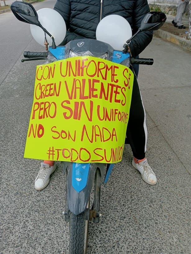 Protestan y marchan contra los abusos de Fuerza Civil de la región de Cardel