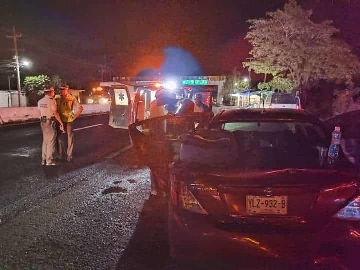 Vehículos se impactan sobre carretera de Puente Nacional, Veracruz; hay 4 lesionados