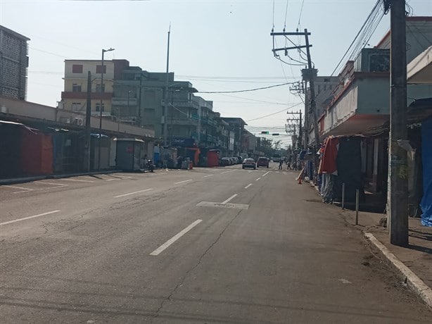 Comercios del centro de Veracruz lucen cerrados por la llegada de Año Nuevo