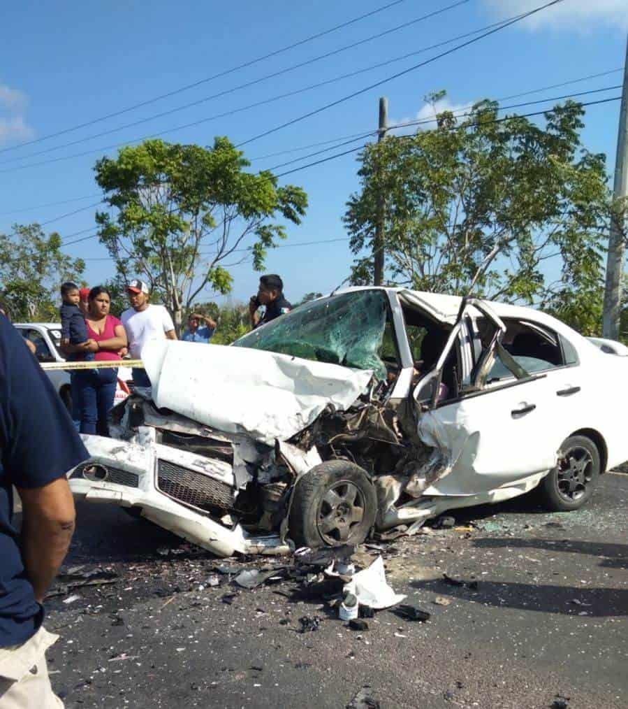 Fatal accidente deja 2 muertos en carretera Minatitlán-Coatzacoalcos