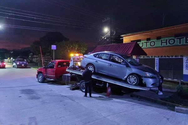 Se accidenta militar en bulevar Ávila Camacho de Misantla