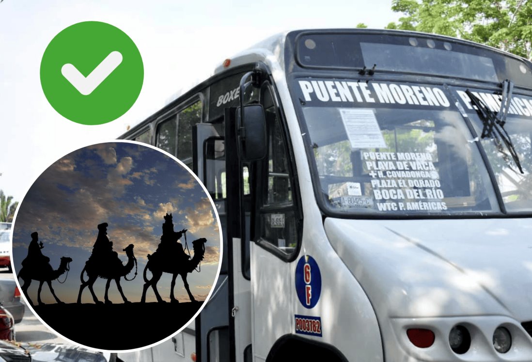 Transporte gratuito en Medellín de Bravo este sábado 6 de enero por Día de Reyes