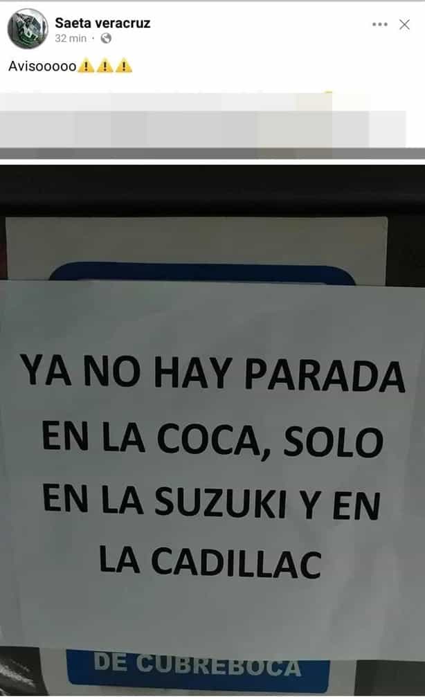 Esta parada de camiones urbanos en Veracruz desaparecerá a partir de este viernes