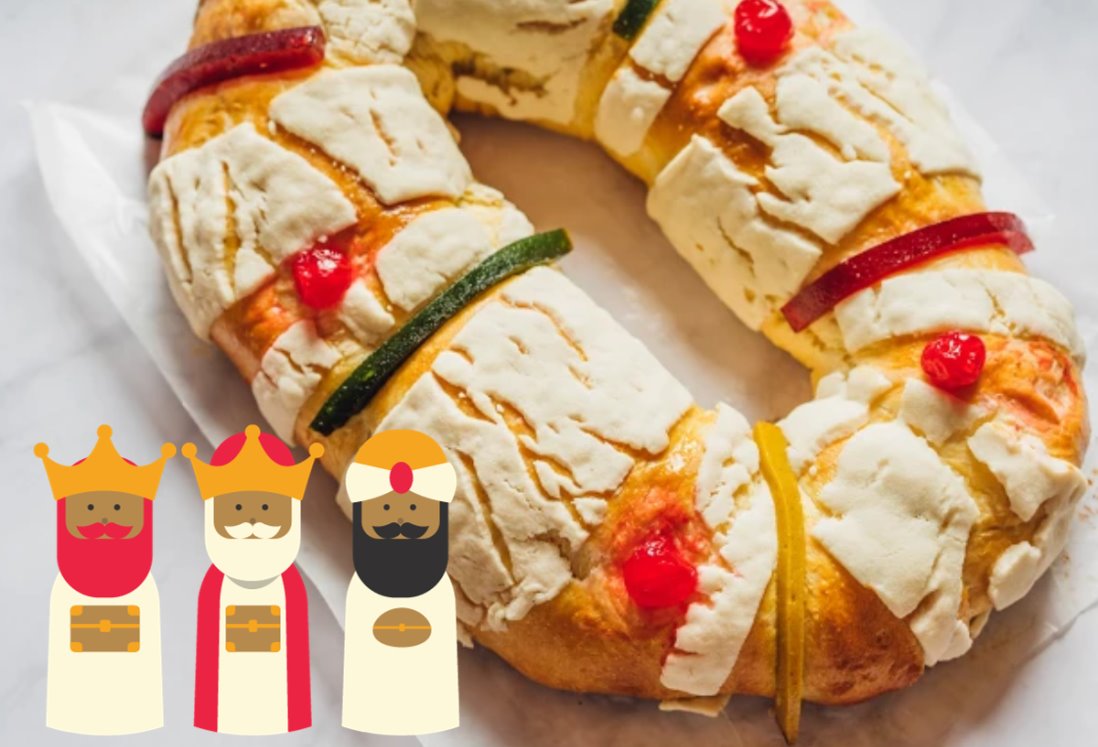 Qué son las tiritas de colores en la rosca de reyes