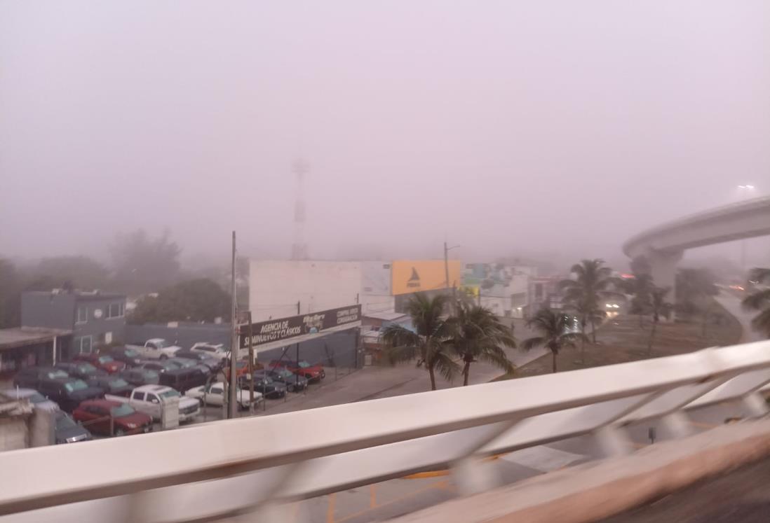 Amanece Veracruz y Boca del Río con niebla previo a Surada y frente frío