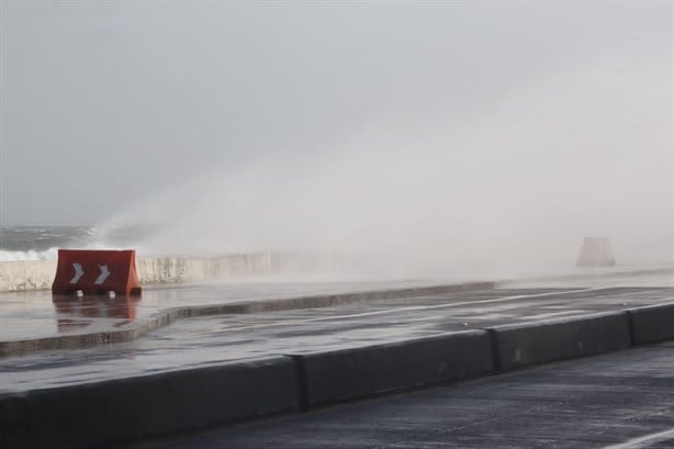 Norte explosivo en Veracruz supera rachas de viento de 90 kilómetros por hora |VIDEO