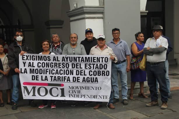 Protestan por el pésimo servicio del agua en Veracruz; llaman a la resistencia civil