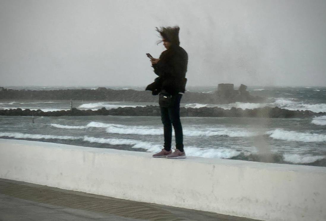 Esta es la racha de viento más alta registrada en Veracruz por el Frente Frío número 26