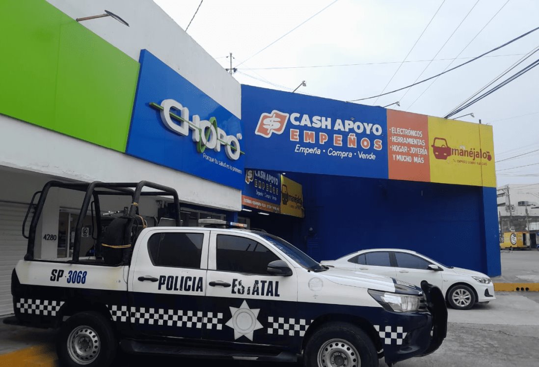 Asaltan casa de empeño en avenida Diaz Mirón, Veracruz