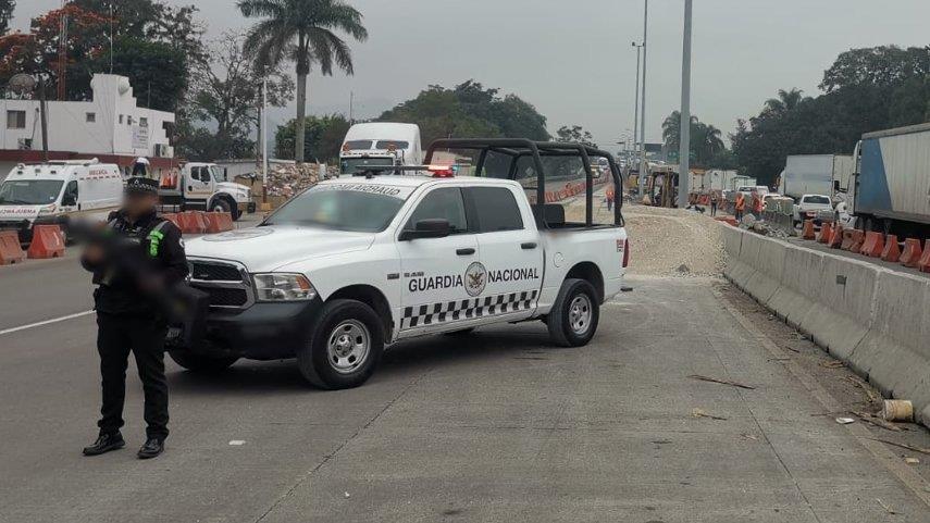 Caos vial por demolición de caseta de Fortín desquicia a conductores