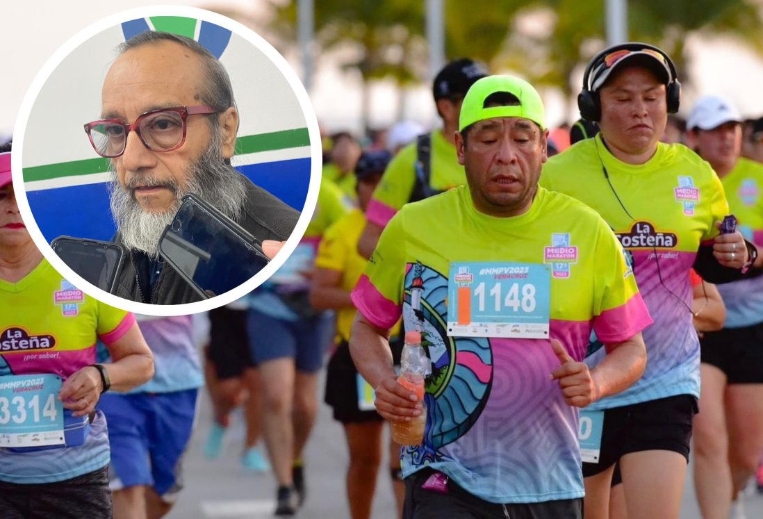 Clima no detiene el Medio Maratón de Veracruz 2024