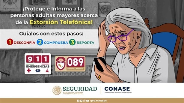 Extorsión telefónica en Coatzacoalcos: delincuentes intimidan a abuelitos; así puedes evitarlo